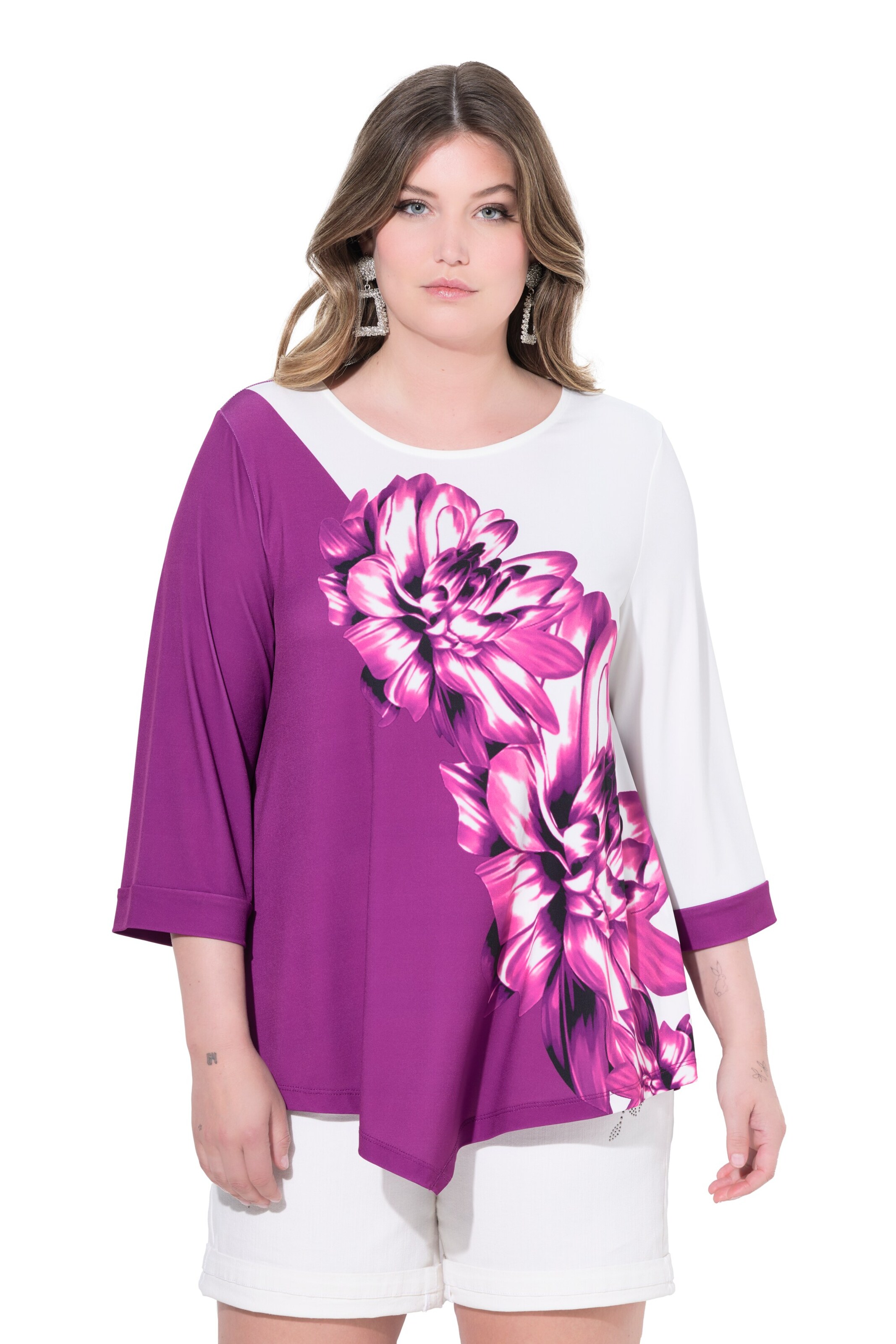 MIAMODA Shirt in Lila: voorkant