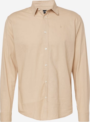 Coupe regular Chemise Clean Cut Copenhagen en beige : devant