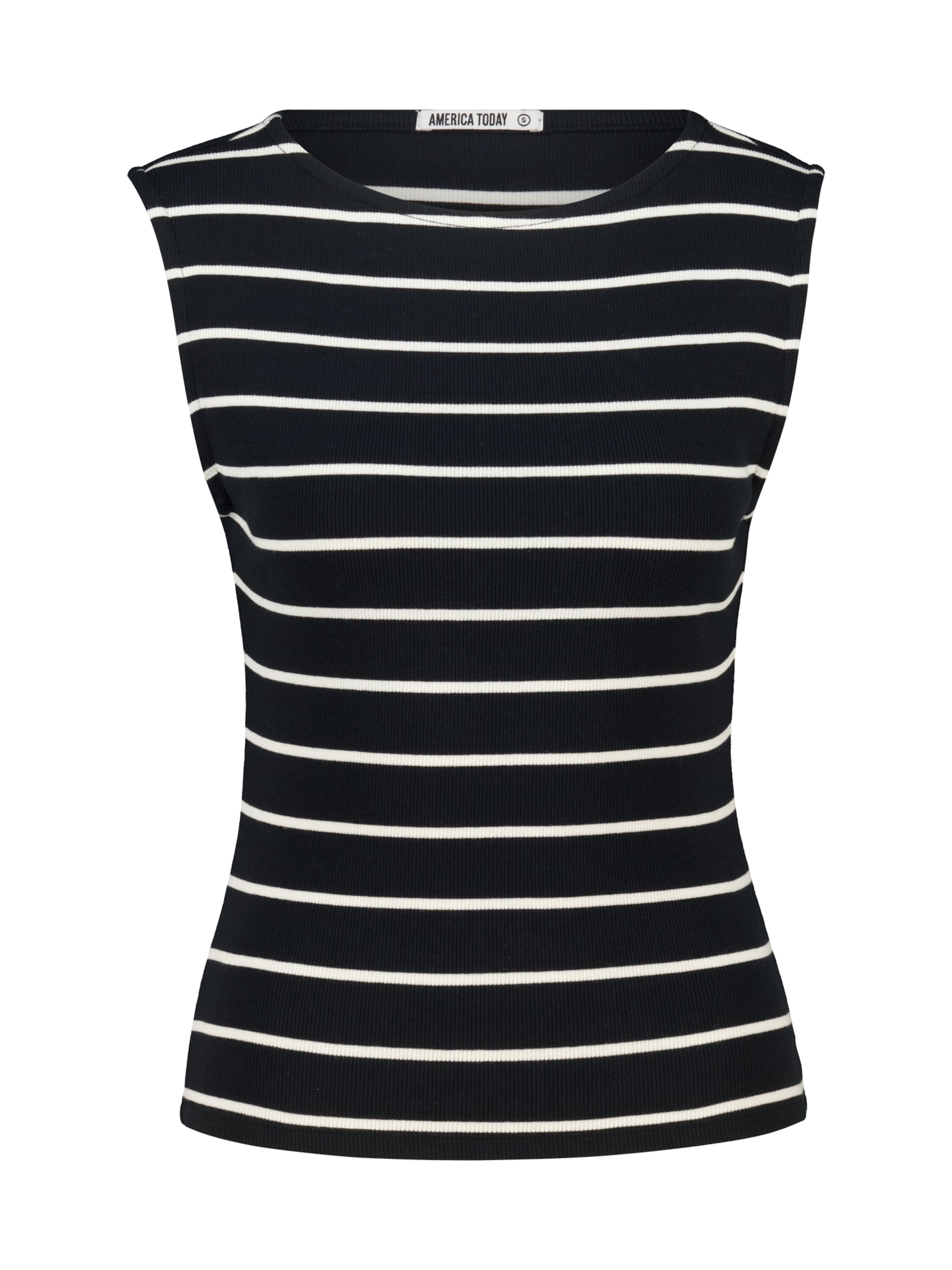 America Today Top in Black: front