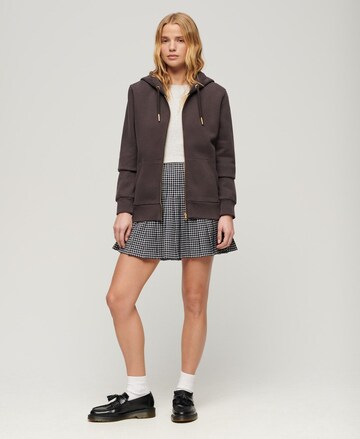 Superdry Sweatjacke in Braun