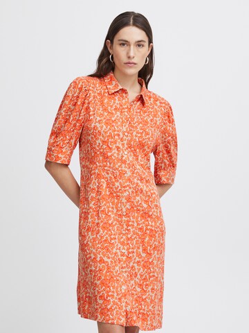 ICHI Kleid 'AYA' in Orange: predná strana