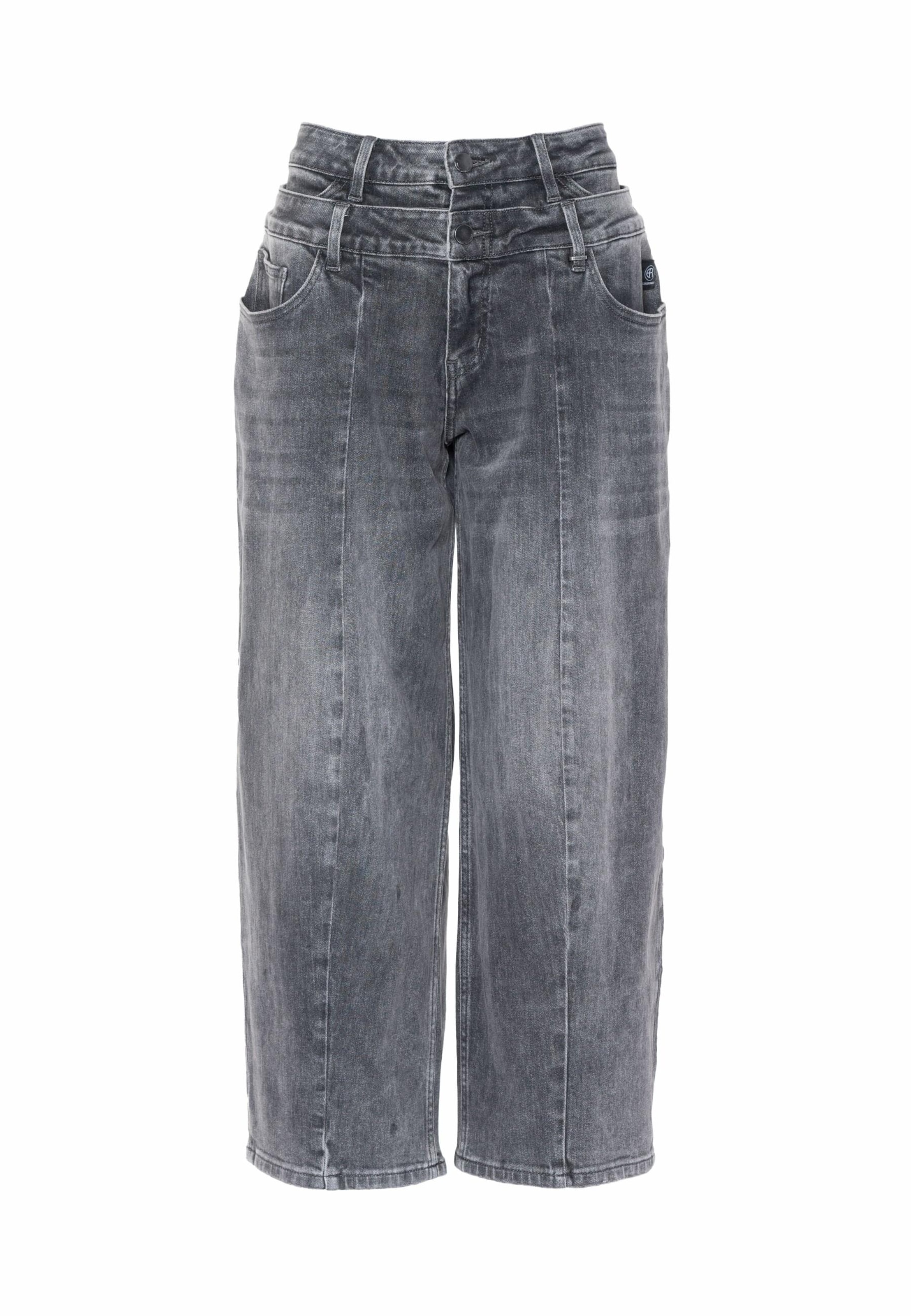 Elias Rumelis Loosefit Džíny 'Ava' – šedá: přední strana