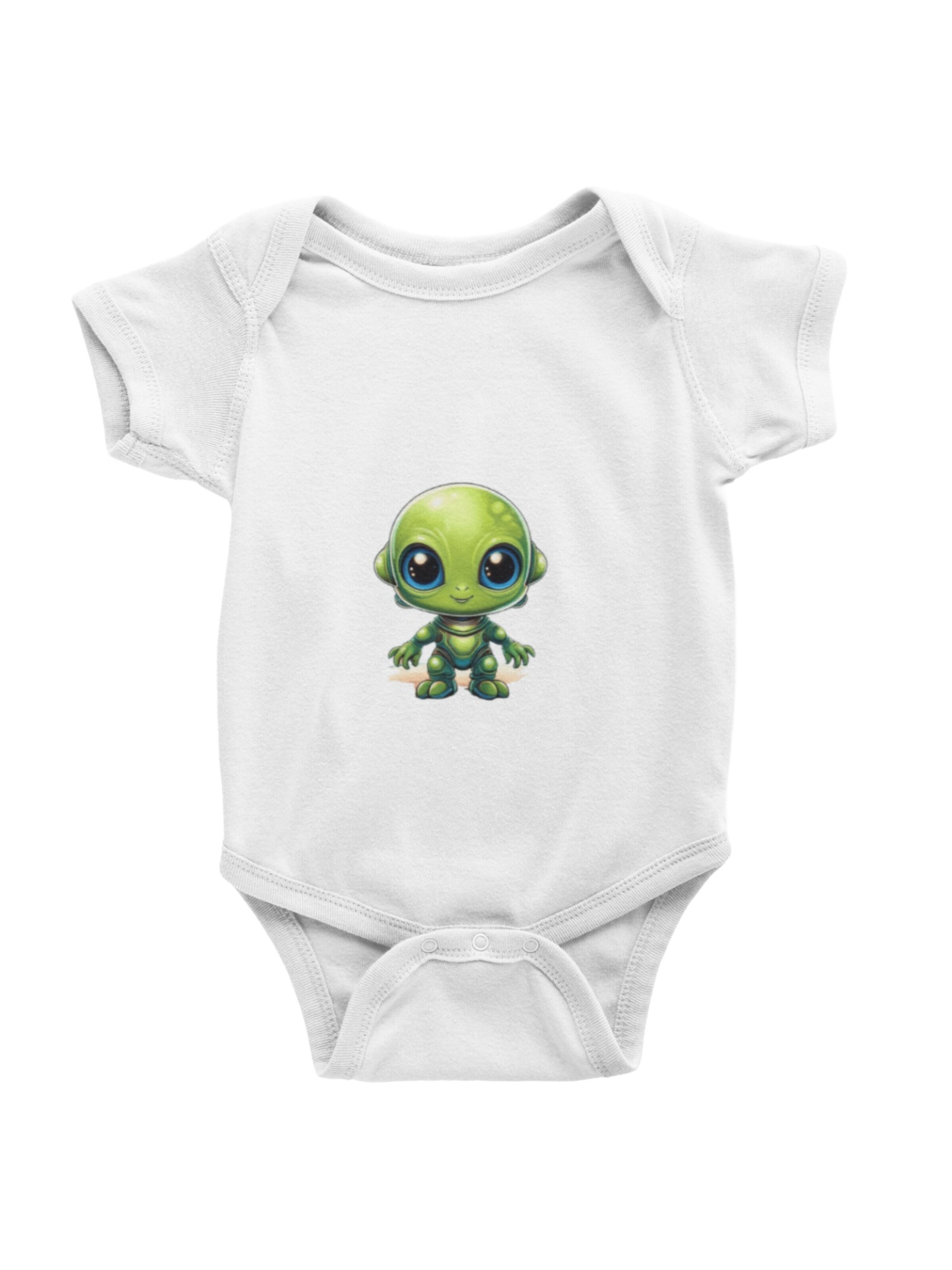 amorubi.com Dupačky/body 'Baby Alien' – bílá