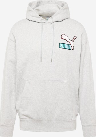 Felpa 'Fandom' di PUMA in grigio: frontale