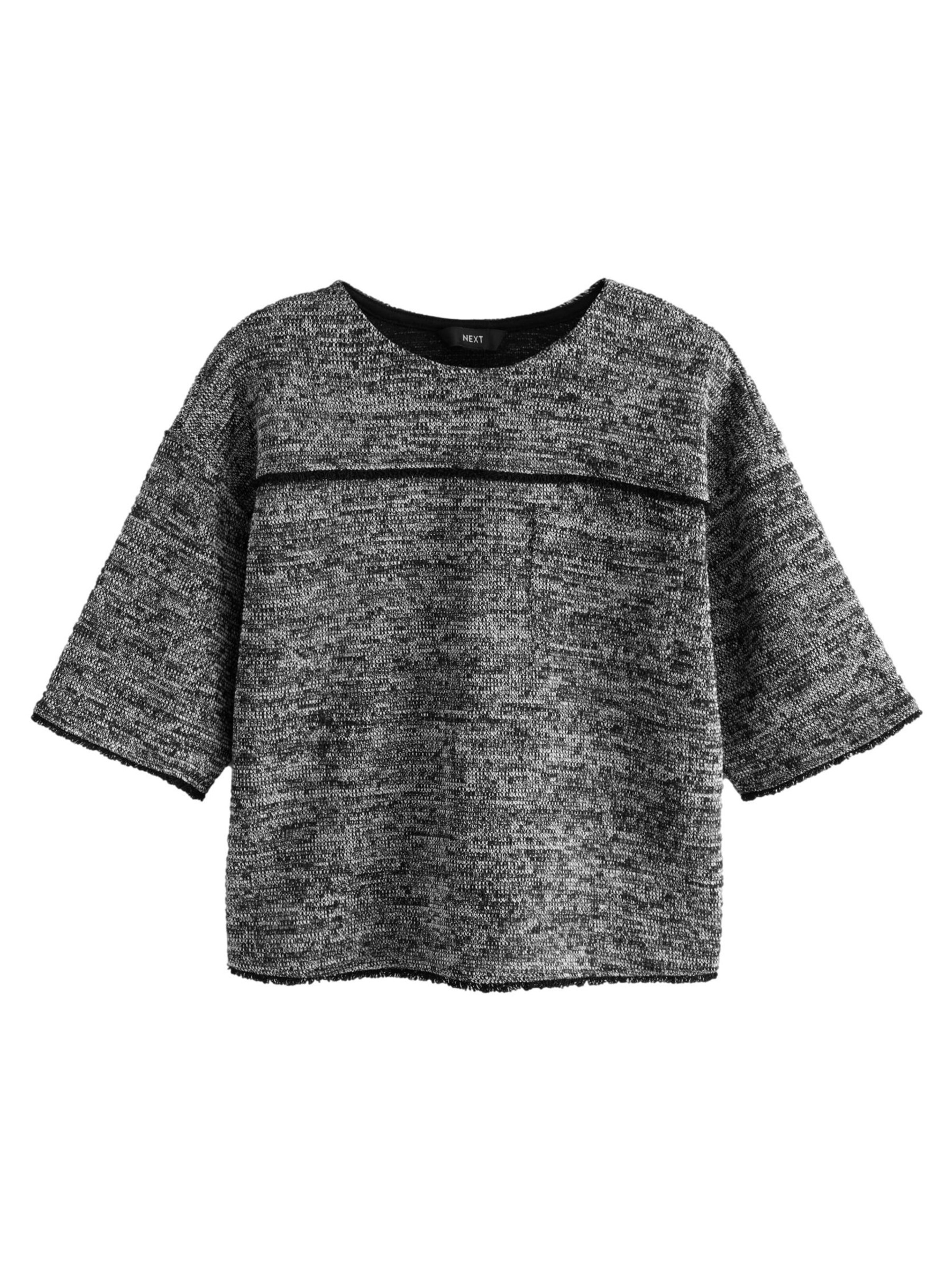Tricou 'Boxy Boucle ' de la Next pe gri: față