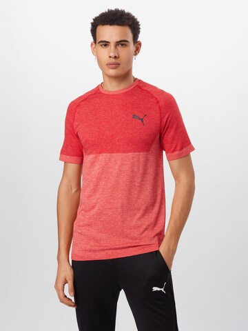 PUMA - Camiseta funcional en rojo: frente