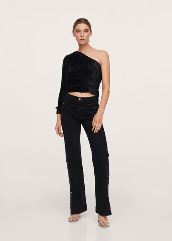 MANGO Regular Jeans in Zwart