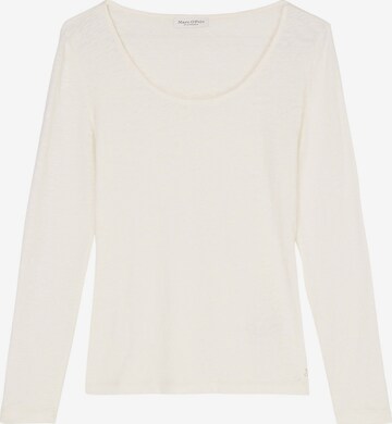 T-shirt Marc O'Polo en beige : devant