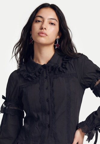 myMo ROCKS Bluse in Schwarz