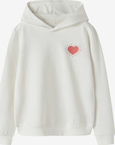 NAME IT Sweater majica 'NKFBiana' veličine 122-128 u hrđavo crvena / bijela, Pregled proizvoda
