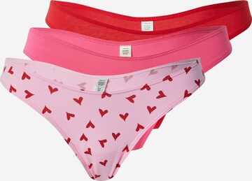 Lindex - Tanga 'Nellie' em rosa: frente