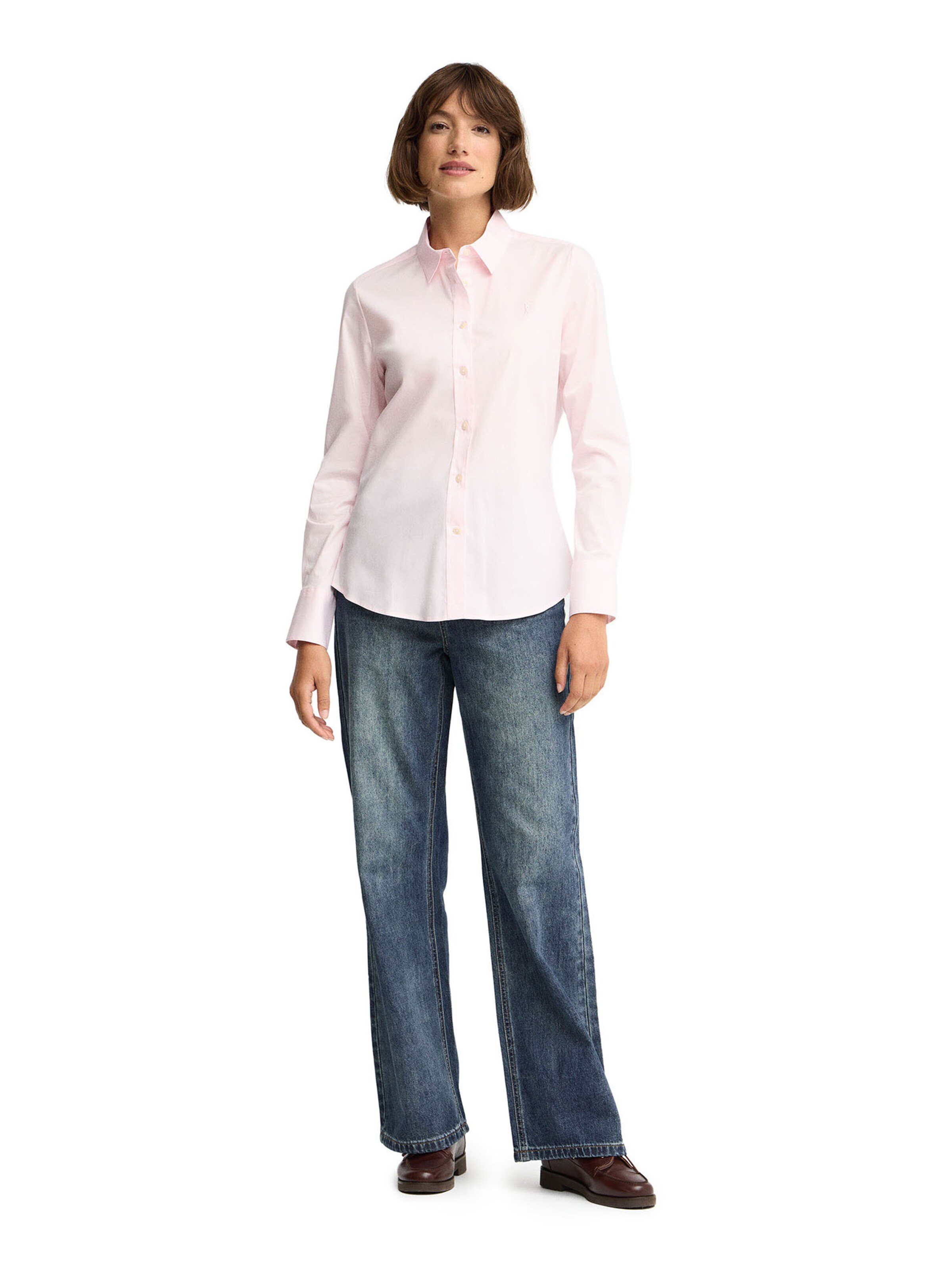 Polo Club Blouse Bodysuit in Pink
