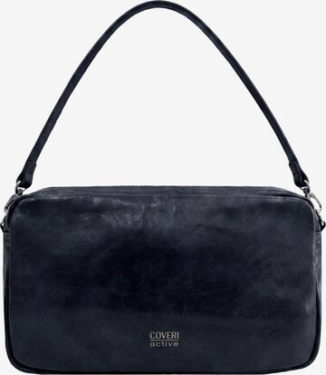 Borsa a spalla di Coveri in blu: frontale