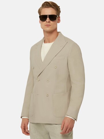 Coupe regular Veste de costume Boggi Milano en beige : devant