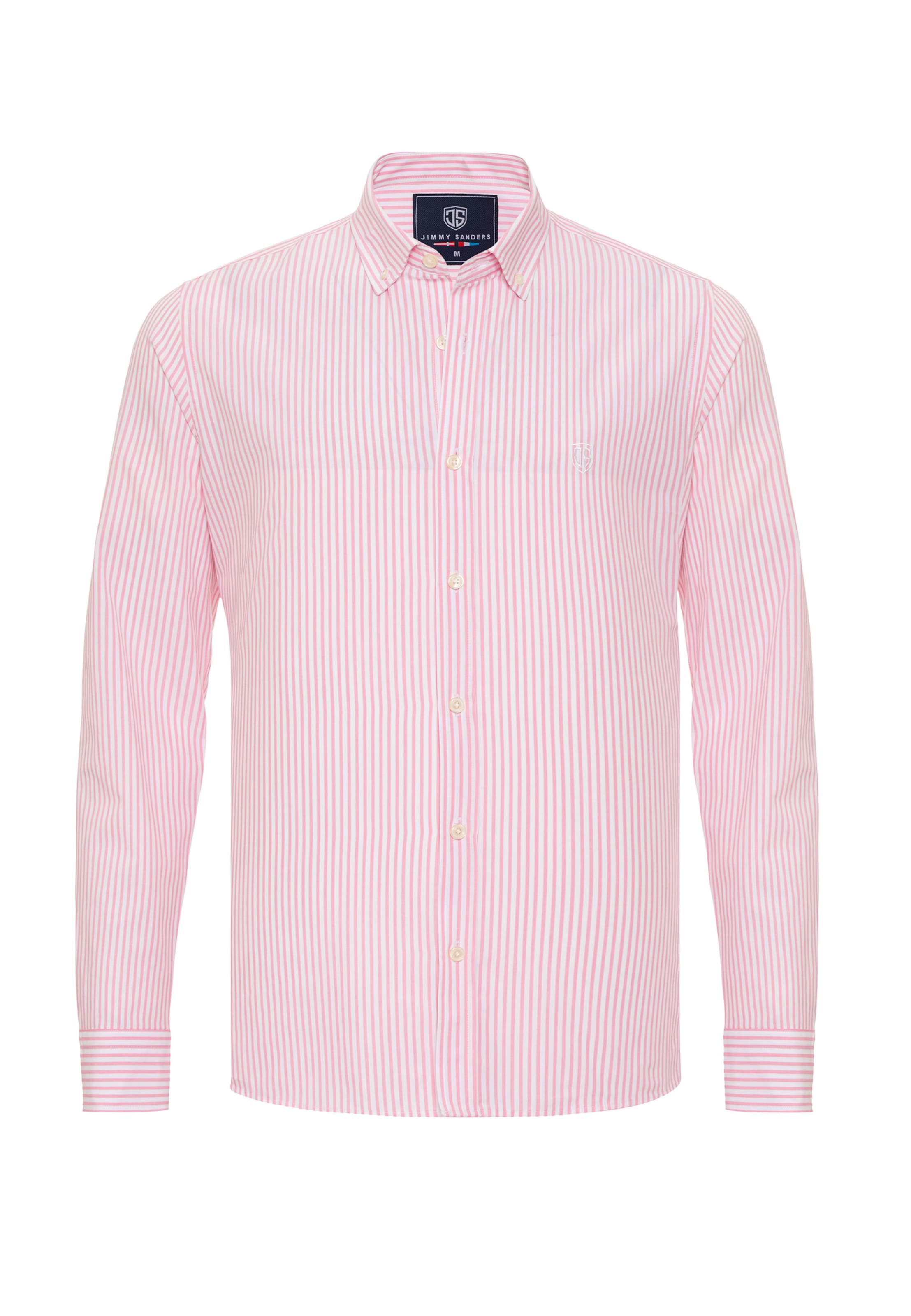 Jimmy Sanders Slim fit Button Up Shirt in Pink: front