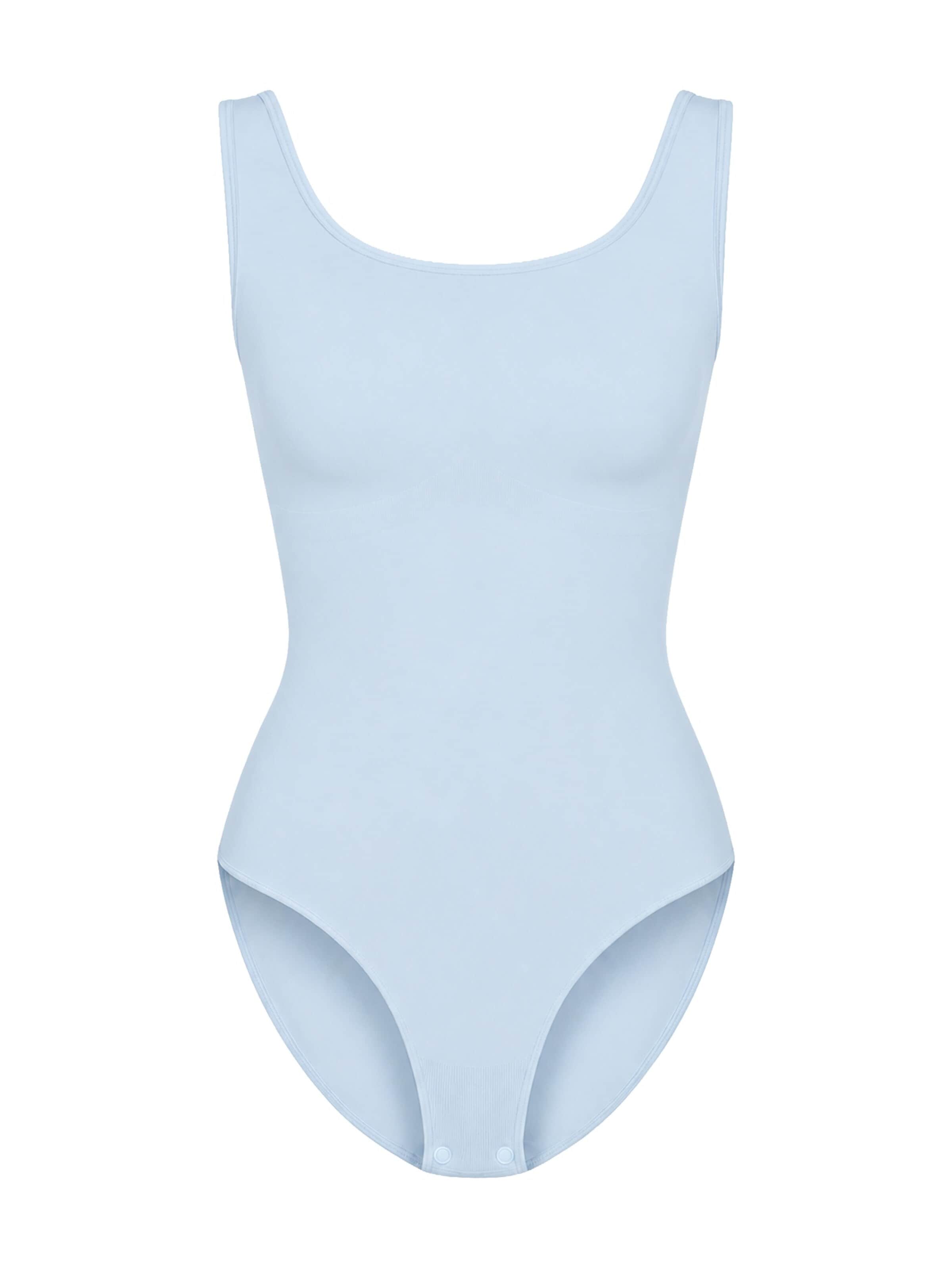Body modellante 'Tank Sculpting Bodysuit with Slip' di cfab in blu: frontale