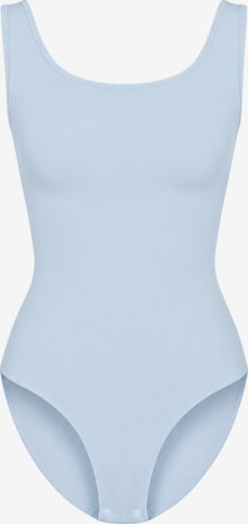 Body modellante 'Tank Sculpting Bodysuit with Slip' di cfab in blu: frontale