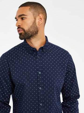 Coupe regular Chemise 'Trim' Threadbare en bleu