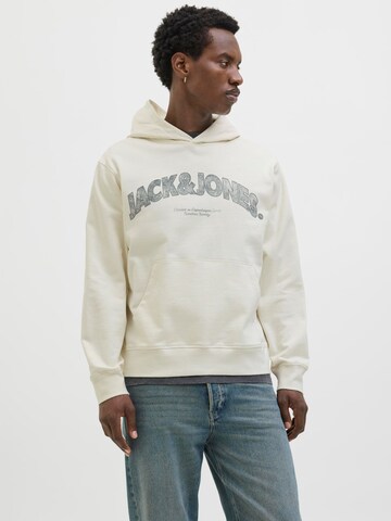 JACK & JONES Sweatshirt i hvid: forside