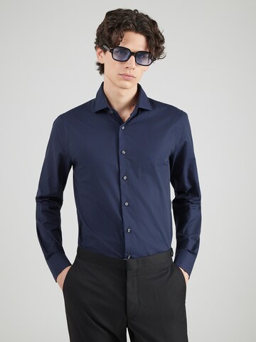 Michael Kors Slim Fit Skjorte i blå: forside