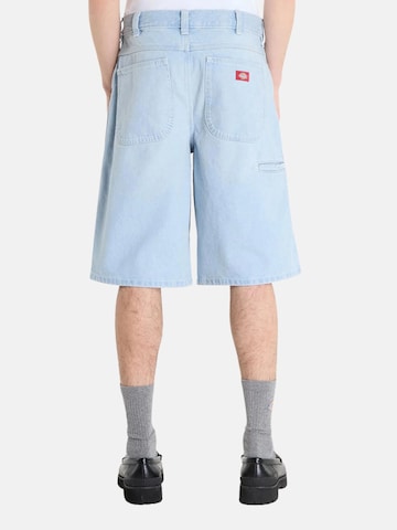 DICKIES Slimfit Broek 'DICKIES 958 13 IN LSE SHORT JEAN BERMUDA' in Blauw