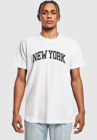 T-Shirt 'NY' Mister Tee en blanc : devant