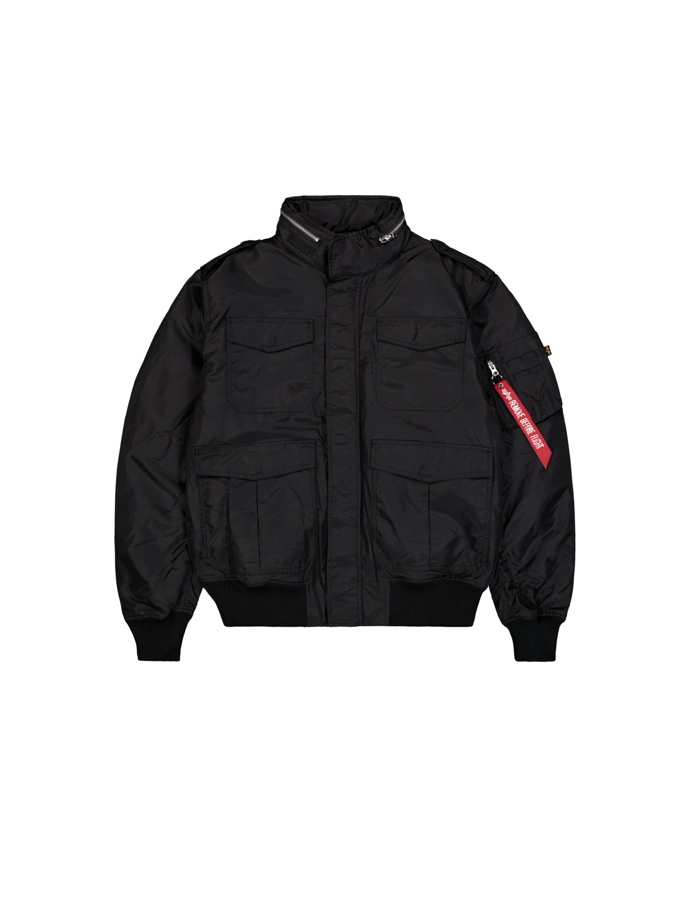 ALPHA INDUSTRIES Jacke in Schwarz: Vorderseite