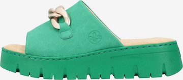 RiekerNatikače s potpeticom - zelena boja