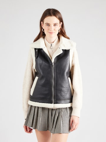 PIECES Vest 'PCJANELLE' in Black: front
