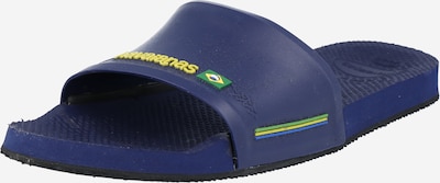 Scarpe da spiaggia / da bagno 'Slide Brasil' HAVAIANAS di colore blu scuro / giallo / verde, Visualizzazione prodotti