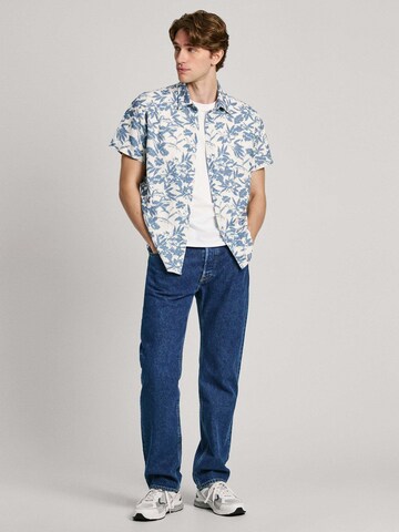 Pepe Jeans Regular fit Button Up Shirt ' MOI ' in Beige