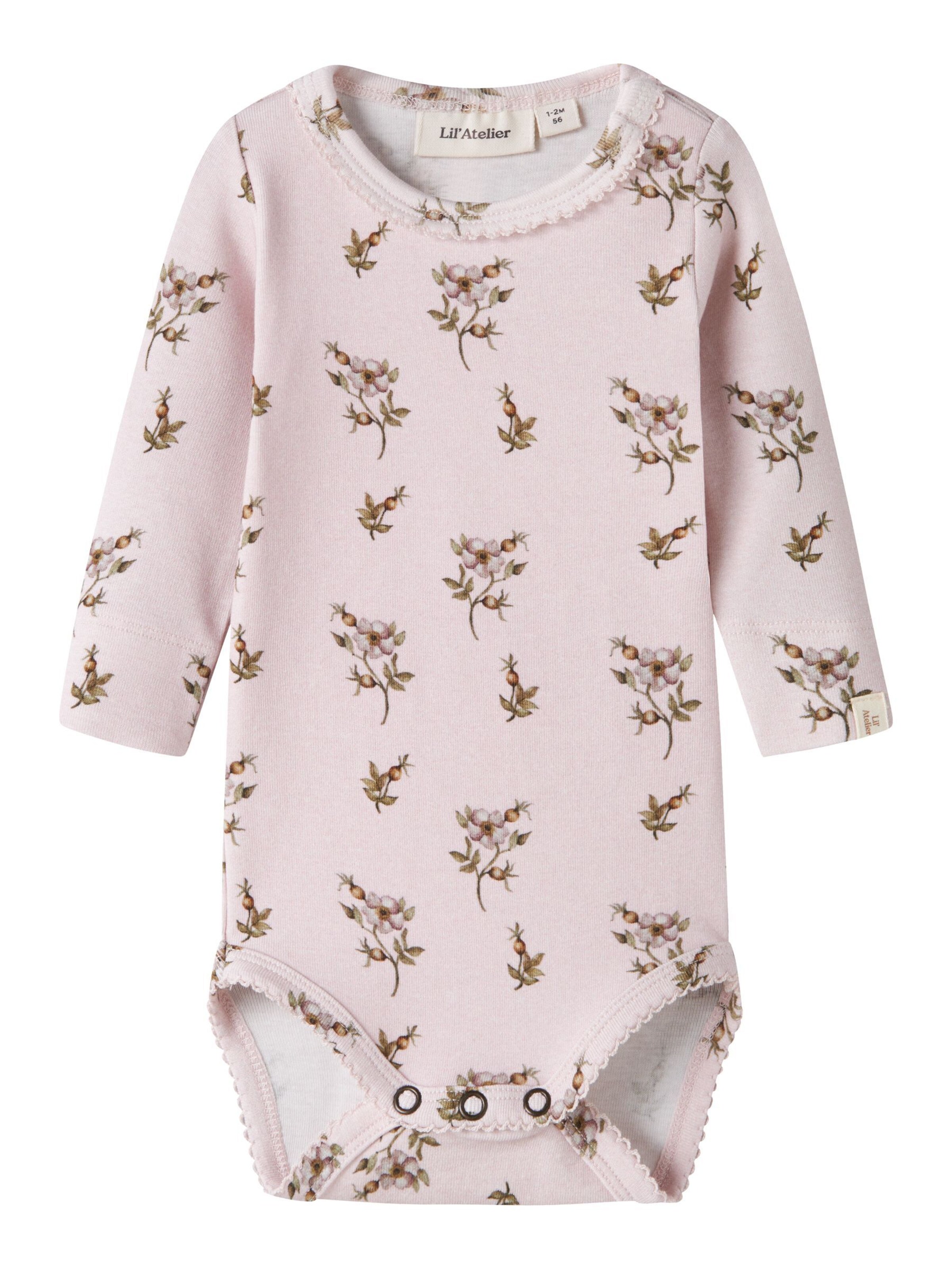 Tutina / body per bambino di Lil'Atelier in lilla: frontale