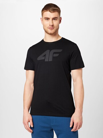 4F חולצות ספורט בשחור: מלפנים