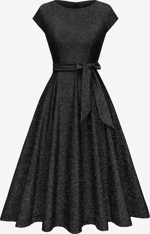 Zapaka Cocktailkleid in Schwarz: Vorderseite