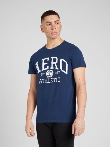 Maglietta 'ATHLETICS' di AÉROPOSTALE in blu: frontale