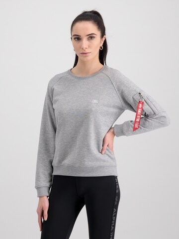 ALPHA INDUSTRIES Sweatshirt in Grau: predná strana