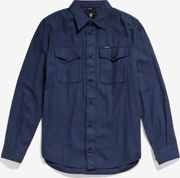 G-Star RAW Slim fit Button Up Shirt in Blue: front