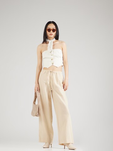 Wide Leg Pantalon 'MSCHMirilla' MSCH COPENHAGEN en beige