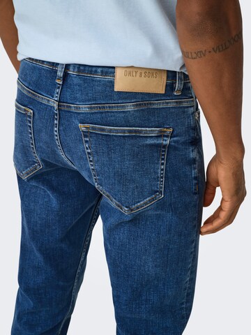 Coupe slim Jean 'ONSROPE' Only & Sons en bleu