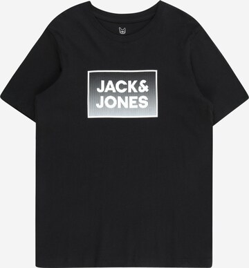 Jack & Jones Junior T-Shirt 'STEEL' in Schwarz: predná strana