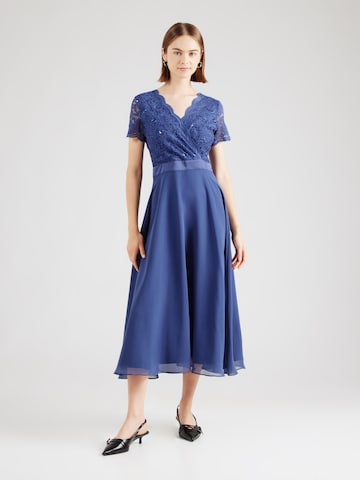 SWING - Vestido de gala en azul: frente