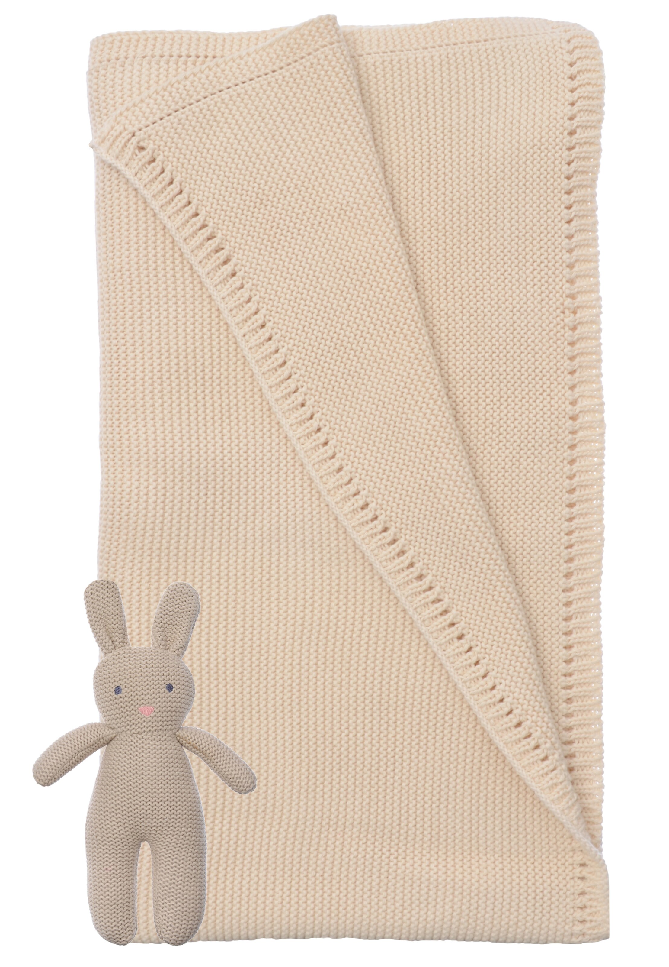 LILIPUT Set: Body, Decke, Kuscheltiere 'Kleines Wunder' in Beige