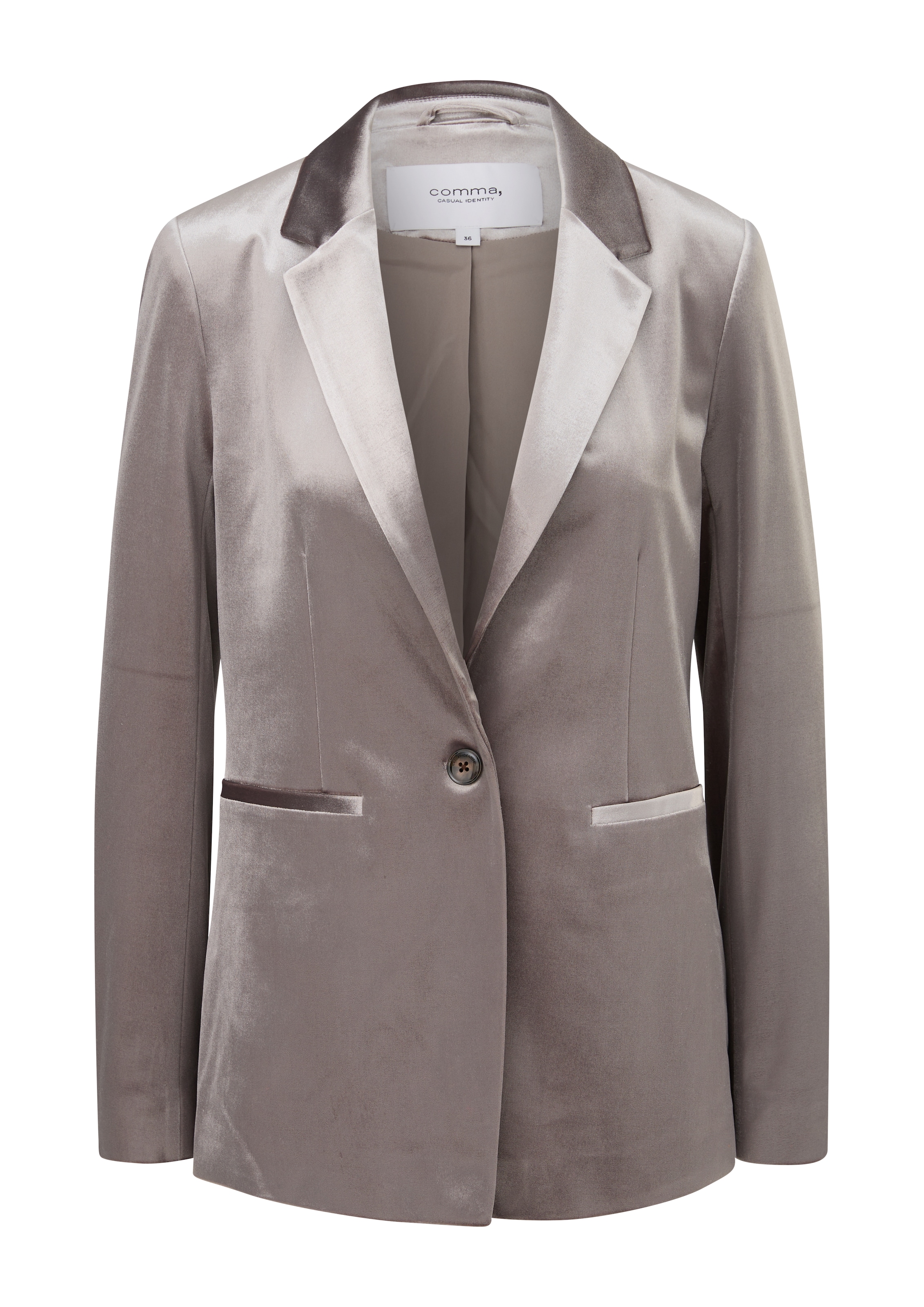 comma casual identity Blazer in Silber: Vorderseite