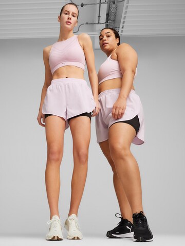 PUMA regular Παντελόνι φόρμας σε ροζ: μπροστά
