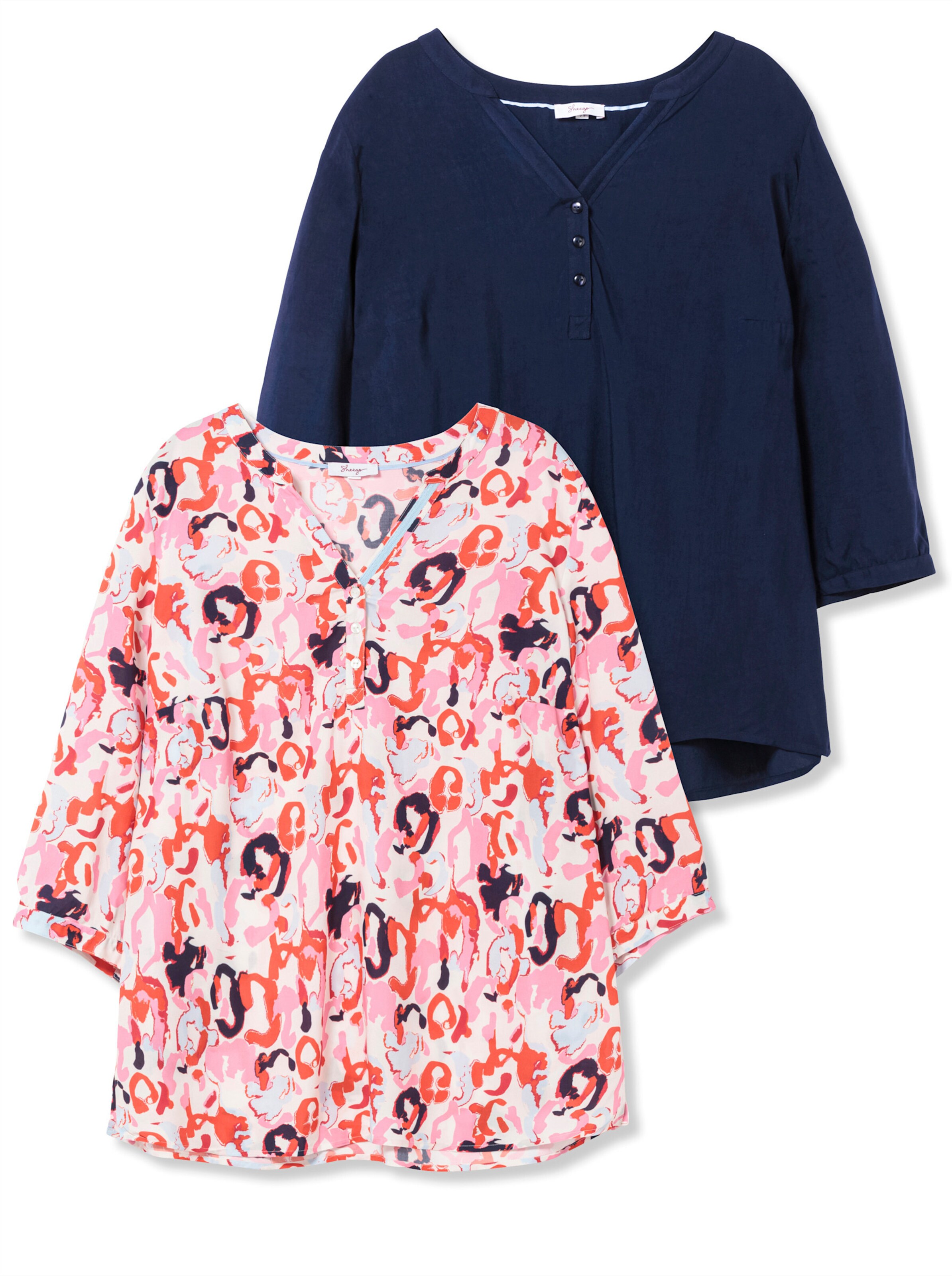 SHEEGO Blúz - kék: elől