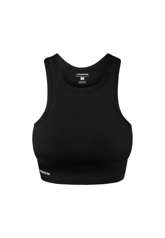 Carpatree Bustier Sport-BH 'Nova' in Schwarz: predná strana