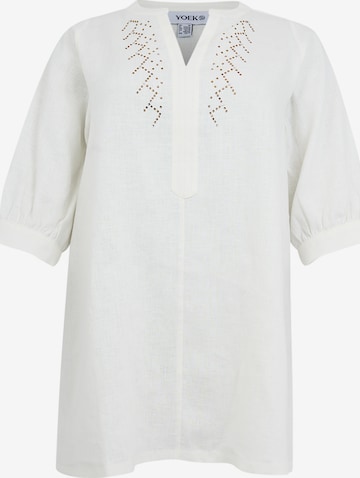 YOEK Tunic in White: front