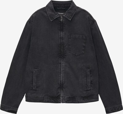 Pull&Bear Prechodná bunda - čierny denim, Produkt
