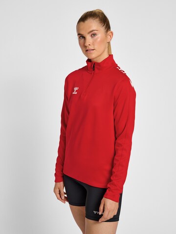 Hummel Sportief sweatshirt in Rood: voorkant