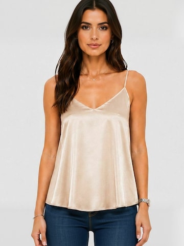 Opal Studio Shirt ' Feline ' in Beige: voorkant